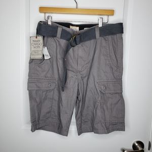 NWT Trinity.cargo shorts grey